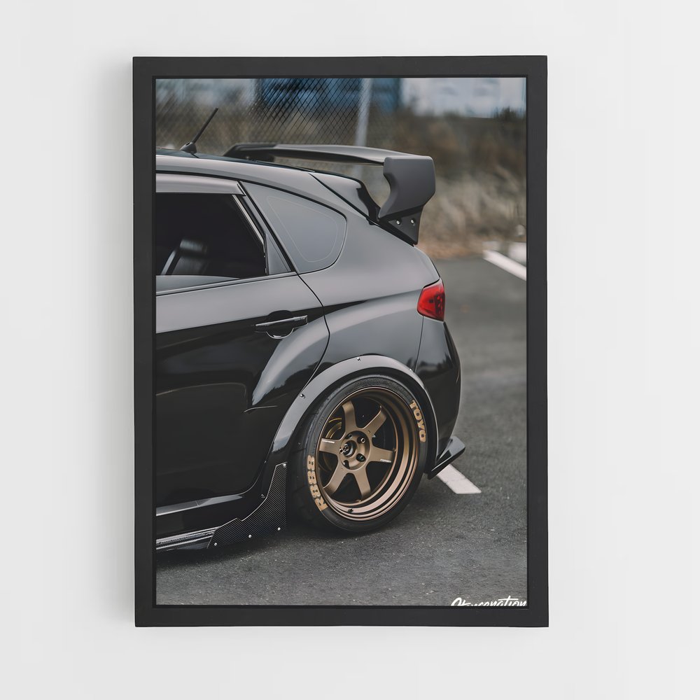 Poster superbe Wrx sti hatchback – affiche Subaru (vue 2)